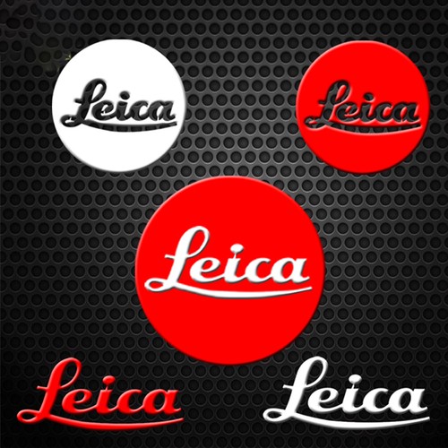 Leica adesivi metallo logo - adesivi,
