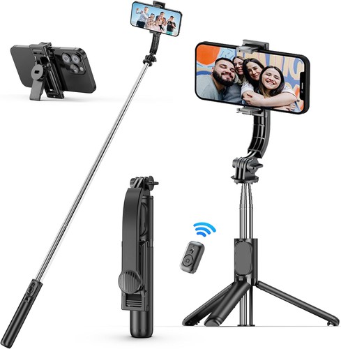 Selfie stick treppiede con - selfie,